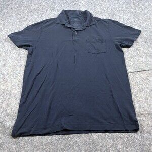 Mack Weldon Polo Shirt Mens Blue Pocket Short Sleeve Golf Tennis Stretch Sz M